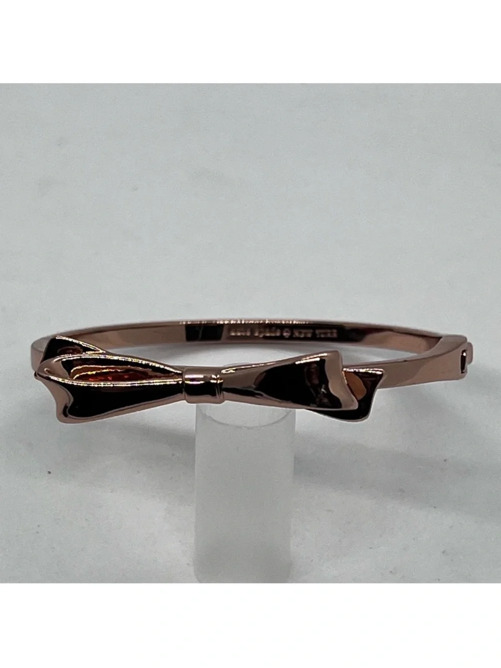 kate spade Rose Gold Bow Bangle Bracelet with dust bag.